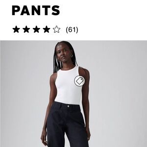 NWOT Levi's Women's Straight Leg Pants in Black